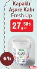 FRESH UP KAPAKLI AŞURE KABI 6'LI indirimli fiyat FRESH UP KAPAKLI AŞURE KABI 6'LI fiyat ve kampanya bilgisi